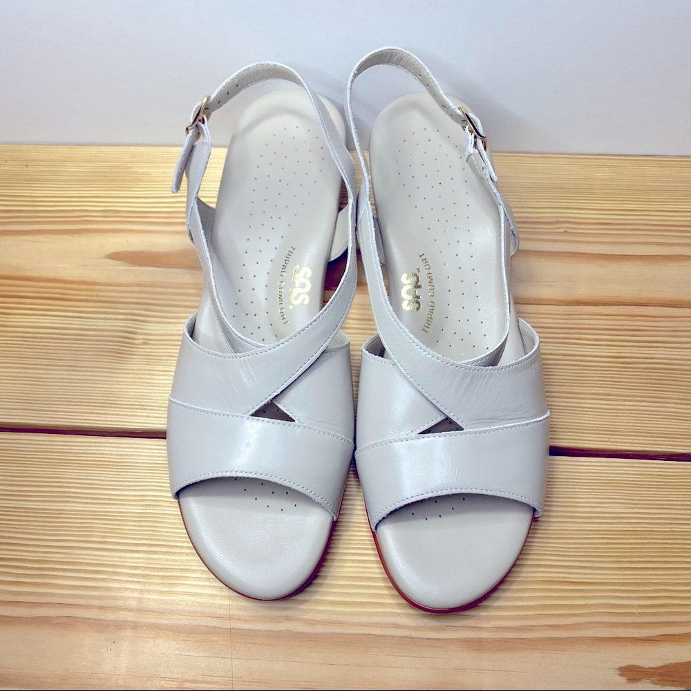 SAS Caress Cross Strap Wedge Sandal